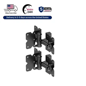 Adjustable Heavy Duty Gate Hinges for Vinyl or Wooden Fences (1 Pair)