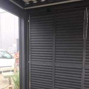 Adumbral Shutter System Sliding Folding Louver Door