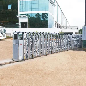 Advanced Automatic Electric Retractable Gate Durable Space-Saving Collapsible Security Gate with Advanced
