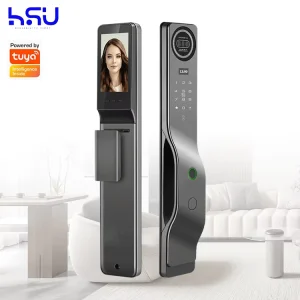 Advanced Digital Password Smart Fingerprint Door Handle Security System Intelligent Door Locks With Camera