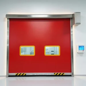 Airtight Anti-Derailment PVC Rapid Roll-Up Door for Cleanroom Access and Controlled Environments
