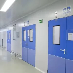 Airtight Cleanroom Galvanized Steel Automatic Hermetic Swing Door for Medical Operating Room