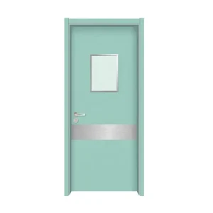 Airtight Flush Cleanroom Steel Door with Rubber Seal for Pharmaceutical Laboratory and Hospital Operating Room