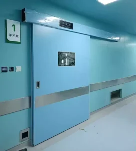 Airtight Hospital Double Swing Fire Door and Hermetic Sliding Flush Automatic Door for Operating Theater