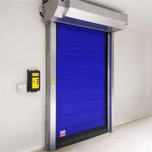 Airtight Insulated Anti-Freeze Self-Repairing PVC High-Speed Zipper Door with Automatic Remote Control for Freezer and Cold Storage