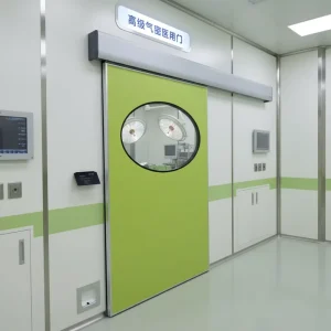 Airtight Interlock System Hospital Automatic Medical Steel Hermetic Sliding Door