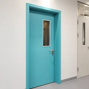 Airtight Sealed Steel Hospital Swing Door with Sound Insulation for Wards and Cleanrooms