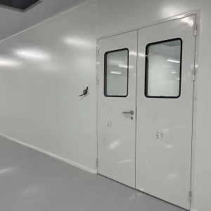 Airtight Stainless Steel Swing Door with Finished Surface for Food Processing Workshop GMP Certified Cleanroom