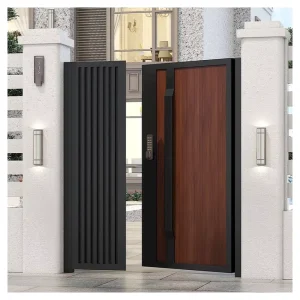 Aluminium Courtyard Gate European Style Cast Aluminium Gates Villa Doors Electric Garden Gates