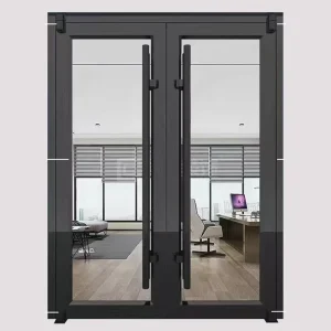 Aluminium Double Tempered Glass Heavy Duty Energy-Efficient Sliding Doors