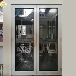 Aluminium Swing Security Front Door with Heavy-Duty Frame, Tempered Glass, and Soundproofing for Modern Villa House
