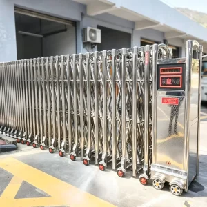 Aluminum Alloy Anti-Theft Automatic Electric Retractable Telescopic Gate for Outdoor Villas and Warehouses