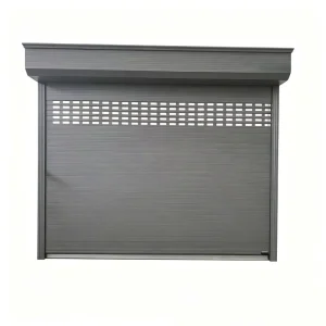 Aluminum Alloy Anti-Theft Rolling Shutter Garage Door with Windproof Pull-Style Design for Luxury Villas Safe Exterior Entry