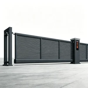 Aluminum Alloy Automatic Cantilever Sliding Security Gate for Outdoor House Use