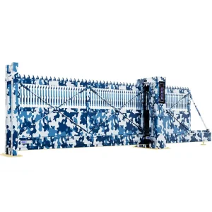 Aluminum Alloy Automatic Double Hidden Cantilever Sliding Industrial Security Gate