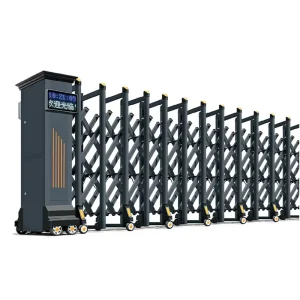 Aluminum Alloy Automatic Electric Retractable Outdoor Telescopic Sliding Gate for Parking Lot Factory Entrance