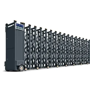 Aluminum Alloy Automatic Electric Retractable Telescopic Security Gate for Villas, Schools, Courtyards, and Industrial Use