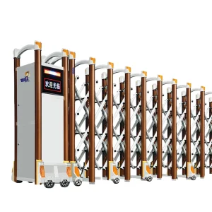 Aluminum Alloy Automatic Electric Sliding Telescopic Gate with Remote Control and Anti-Theft Protection