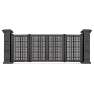 Aluminum Alloy Automatic Electric Suspension Folding Retractable Gate for Outdoor Courtyards and Homes