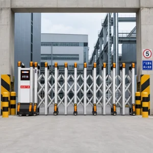 Aluminum Alloy Automatic Electric Telescopic Retractable Sliding Gate for Outdoor Parking Lots