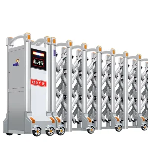 Aluminum Alloy Automatic Electric Telescopic Retractable Sliding Gate with Remote Control for Factory Access
