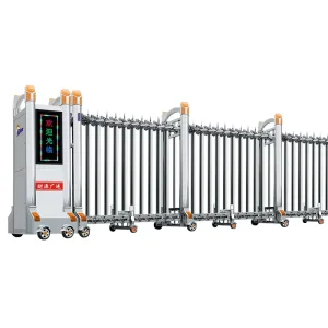 Aluminum Alloy Automatic Electric Telescopic Retractable Sliding Gate with Remote Control for Parking Lots