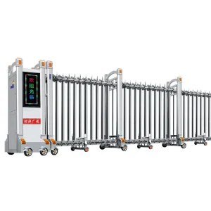 Aluminum Alloy Automatic Electric Telescopic Retractable Sliding Security Gate with Remote Control for Community
