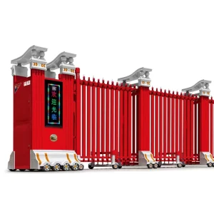 Aluminum Alloy Automatic Retractable Gate Anti-theft Security Gate for Home School and Factory