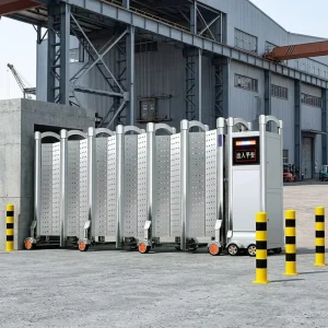 Aluminum Alloy Automatic Retractable Telescopic Anti-Theft Gate for Courtyard and Factory