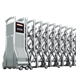 Aluminum Alloy Automatic Retractable Telescopic Anti-Theft Security Gate for Home, School, and Factory Direct Supply
