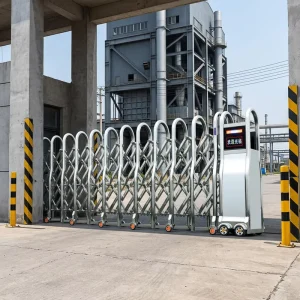 Aluminum Alloy Automatic Retractable Telescopic Anti-Theft Security Gate for Home and School, Factory Direct Supply