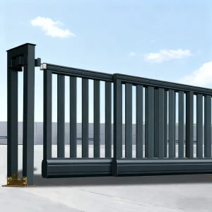 Aluminum Alloy Automatic Suspended Cantilever Sliding Gate, Trackless, Villa Garden Driveway