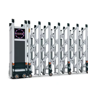 Aluminum Alloy Automatic Telescopic Retractable Anti-Theft Security Gate for Home, School, and Factory Entrance