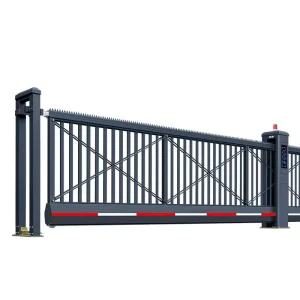 Aluminum Alloy Automatic Trackless Cantilever Sliding Gate for Residential Garden Entrance