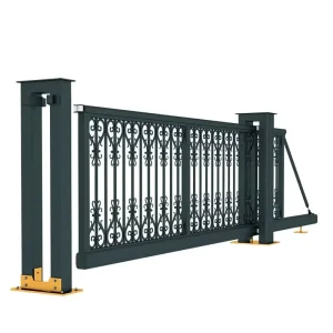 Aluminum Alloy Automatic Trackless Cantilever Sliding Gate for Villa Courtyard