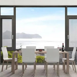 Aluminum Alloy Casement Window Safety Railing Balcony Thermal Break Soundproof Minimalist Series 112 Swing Seamless Welding