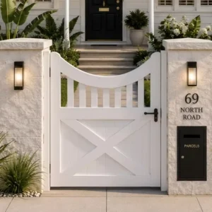 Aluminum Alloy Courtyard Gate for Villa Garden Yard and Rural Houses
