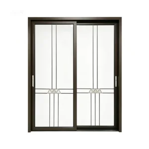 Aluminum Alloy Door with Double Tempered Glass High Light Transmission for Sunroom