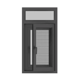 Aluminum Alloy Double Tempered Glass Swing Casement Bathroom Window Soundproof Heat Insulating
