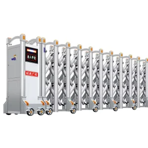 Aluminum Alloy Electric Automatic Retractable Telescopic Sliding Gate for School Park