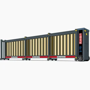 Aluminum Alloy Electric Automatic Telescopic Sliding Gate for Schools