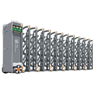 Aluminum Alloy Electric Retractable Automatic Sliding Gate for Schools, Factories and Construction Sites