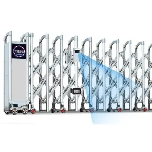 Aluminum Alloy Electric Retractable Folding Security Gate for Outdoor Driveway Entrance