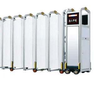 Aluminum Alloy Electric Telescopic Anti-Theft Security Gate for Homes Schools and Factories Factory Direct