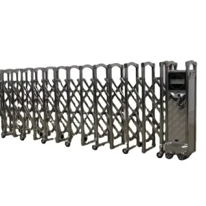 Aluminum Alloy Electric Telescopic Door, Factory Unit Automatic Gate, Modern Design for Industrial, Hospital, School, and Hotel Use, Durable