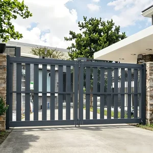 Aluminum Alloy Fence Gate Door Modern Outdoor Main Entrance Private Metal Design