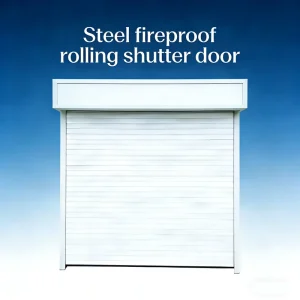 Aluminum Alloy Fireproof Rolling Shutter Door with Electric or Manual Operation, Smoke Control, and 3-Hour Fire Resistance
