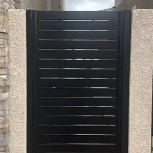 Aluminum Alloy Garden Security Gate for Side Courtyard Entrance with Hinges and Locks