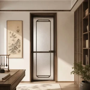 Aluminum Alloy Glass Interior Swing Door, Waterproof Baking-Paint Finish, Security