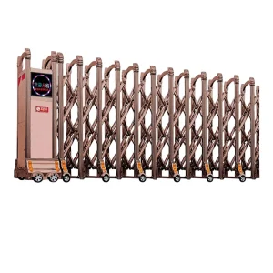 Aluminum Alloy Intelligent Electric Trackless Sliding Gate with Automatic Remote Control for Schools and Factories